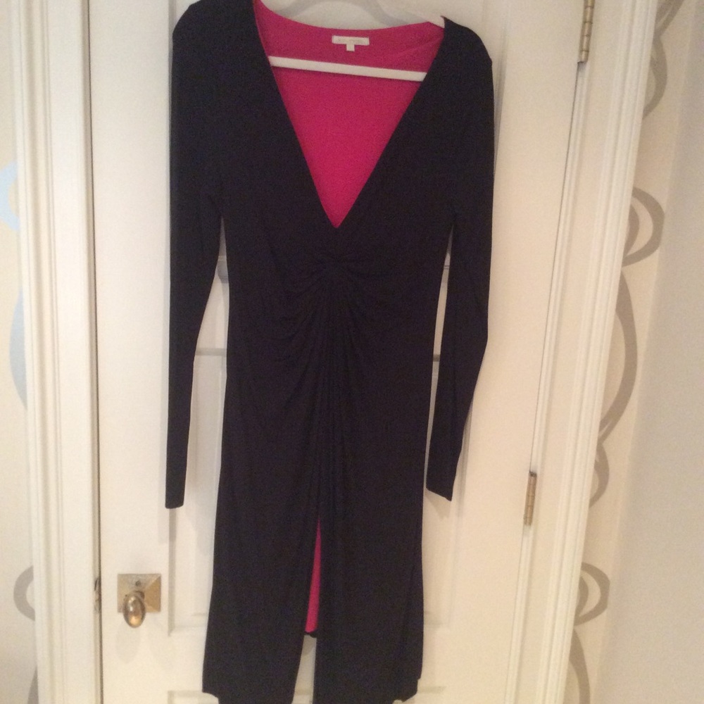 My Tribe black and fuchsia dress L